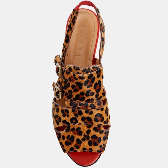 Botti of Portugal- Elis Leopard Flat Sandal - Sz. 40 - New - Picture 3 of 14